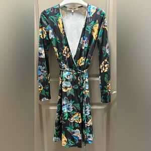 Diane Von Furstenberg long sleeve wrap dress